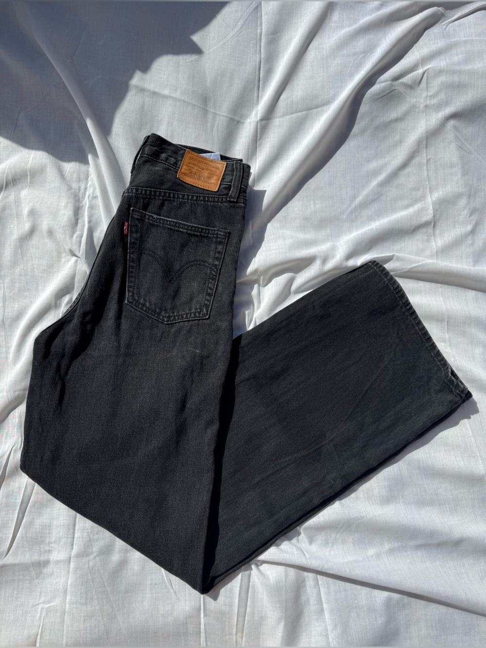 Levi’s Ribcage Wide Leg High Rise Jeans Black